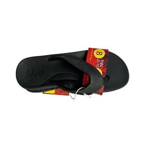 NWT Flojos Men's Flip Flop Sandal, Black, Size 8, Beach, Pool, Summer